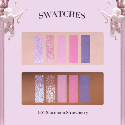 Strawberry Rococo Series Five-Color Eyeshadow Palette