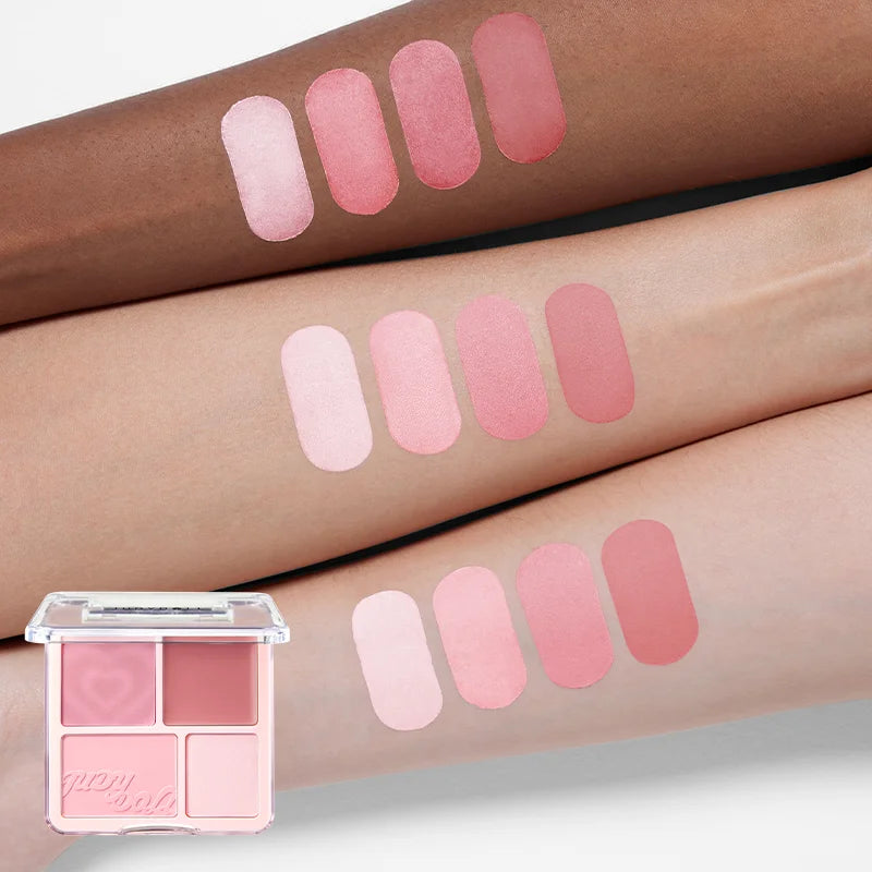 Elevate Your Glow with Our 2-In-1 Blush & Highlighter Palette - Perfect for Every Occasion!
