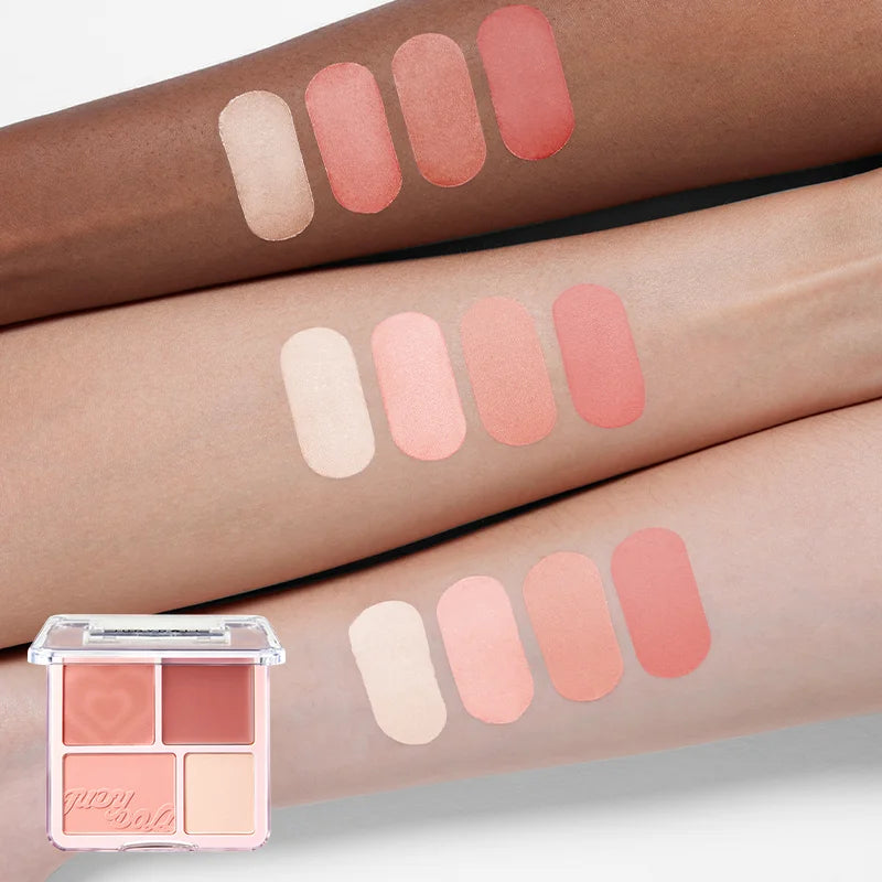 Elevate Your Glow with Our 2-In-1 Blush & Highlighter Palette - Perfect for Every Occasion!