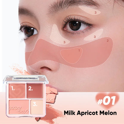 Elevate Your Glow with Our 2-In-1 Blush & Highlighter Palette - Perfect for Every Occasion!