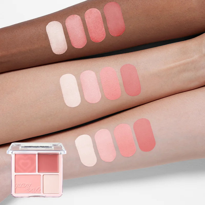 Elevate Your Glow with Our 2-In-1 Blush & Highlighter Palette - Perfect for Every Occasion!