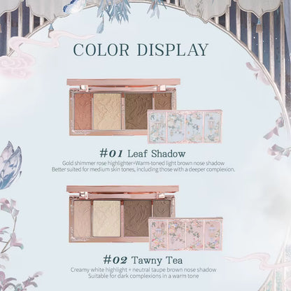 Butterfly Cloud Collar Collection Embossed Highlight & Contour Palette 16G