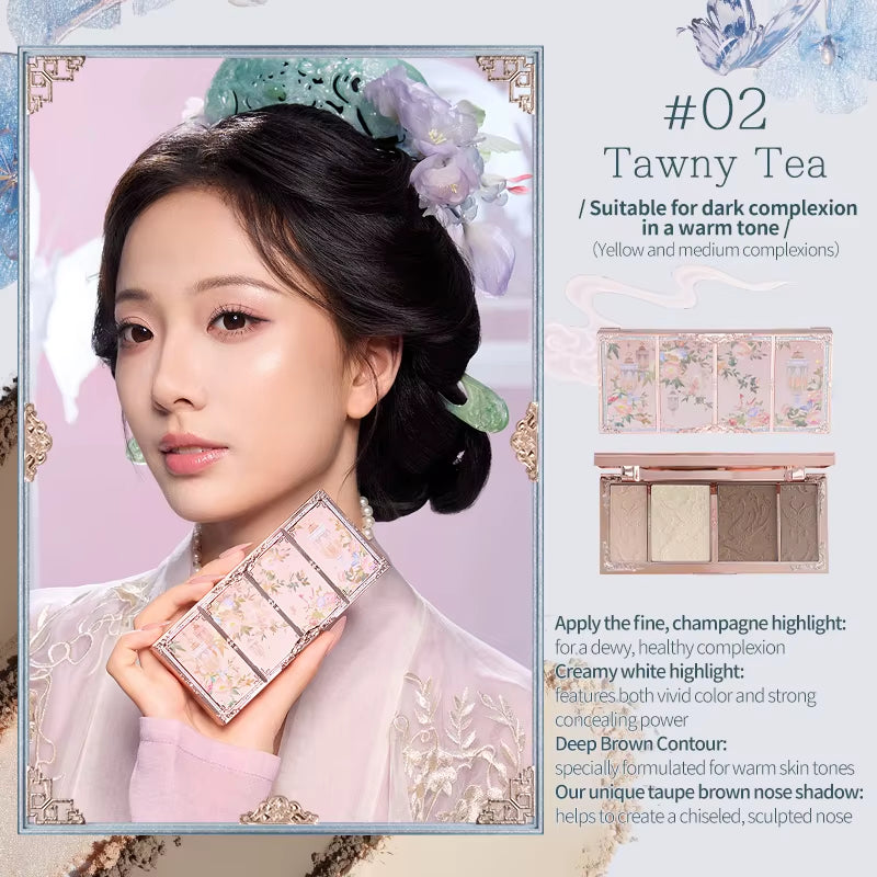 Butterfly Cloud Collar Collection Embossed Highlight & Contour Palette 16G