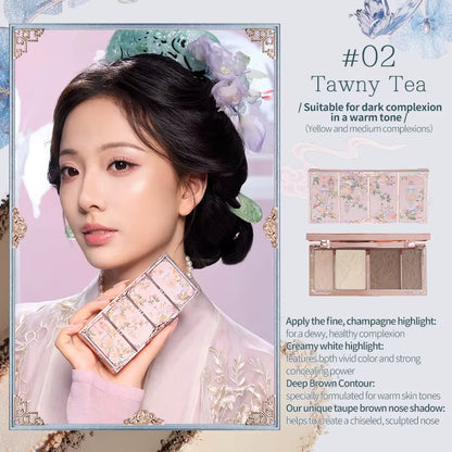 Butterfly Cloud Collar Collection Embossed Highlight & Contour Palette 16G