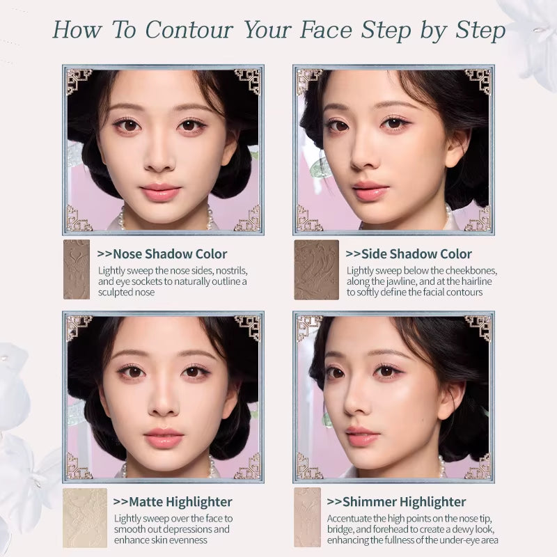 Butterfly Cloud Collar Collection Embossed Highlight & Contour Palette 16G